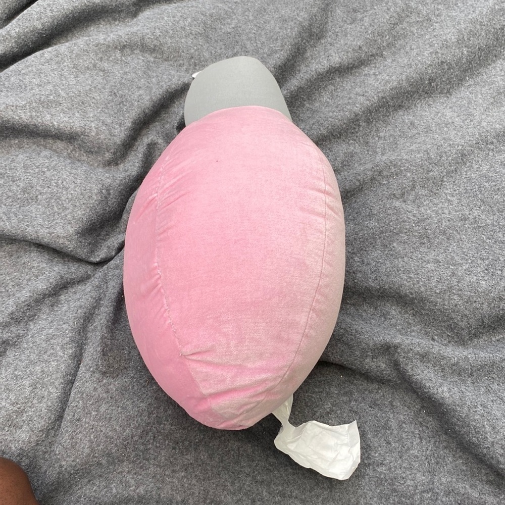 H For Happy Christmas Ornament-Shaped Plush Decorative Pillow